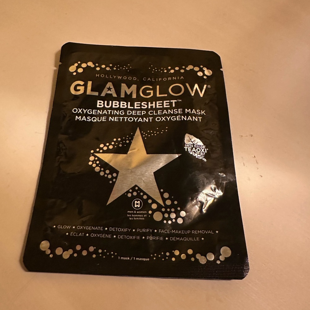 GLAMGLOW BUBBLESHEET Mask with Silver Star